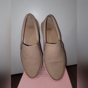 Ugg Soleda Slip-On Sneaker Fawn Skate Nubuck Leather Shoes